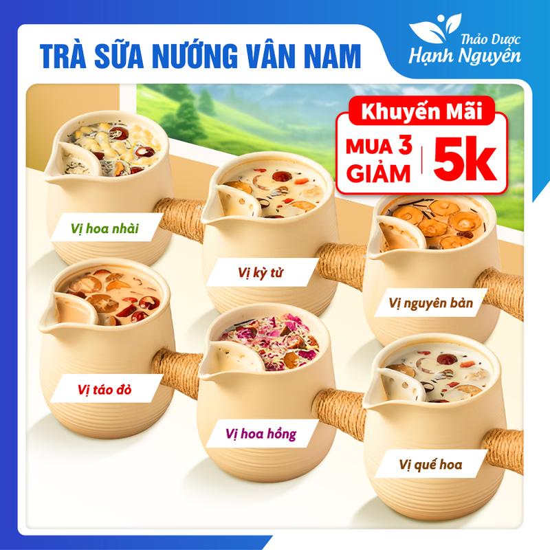 Trà sữa nướng Vân Nam ,các set trà mix thơm ngon ,nguyên liệu thượng hạng - Thảo Dược Hạnh Nguyênxcvcvbc121gfbg