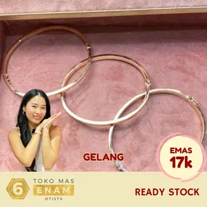 Gelang Emas BANGLE KT Collection - Rosegold 17k