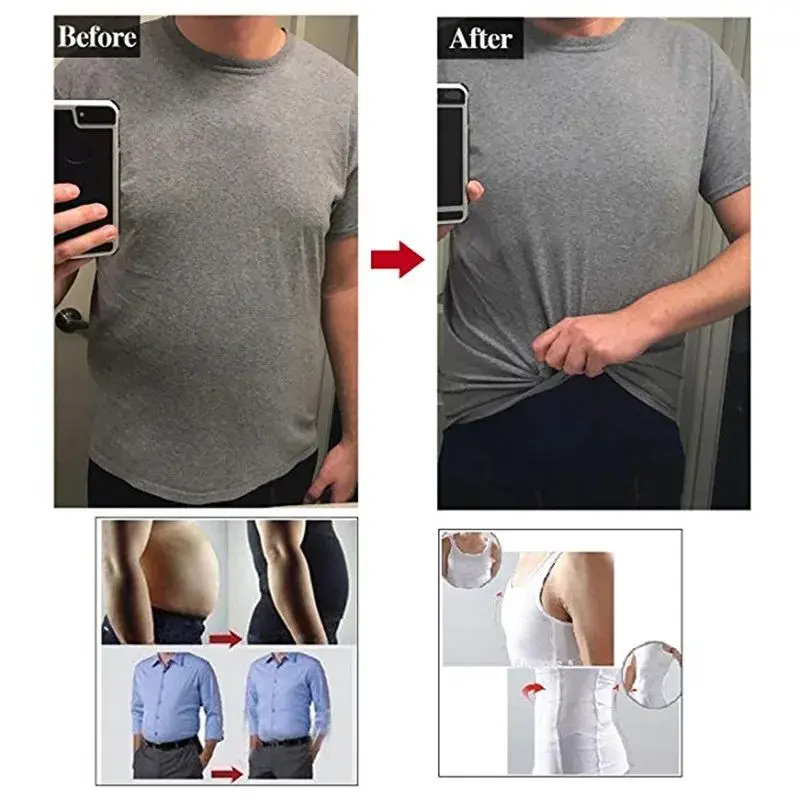 Premium Singlet Korset Pria Pelangsing Badan Ampuh Body Shaper 3