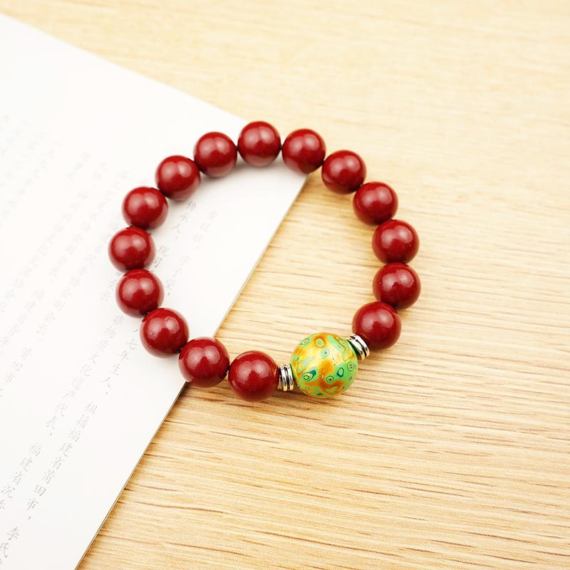 Product Introduction of Cinnabar single circle bracelet x1032 4