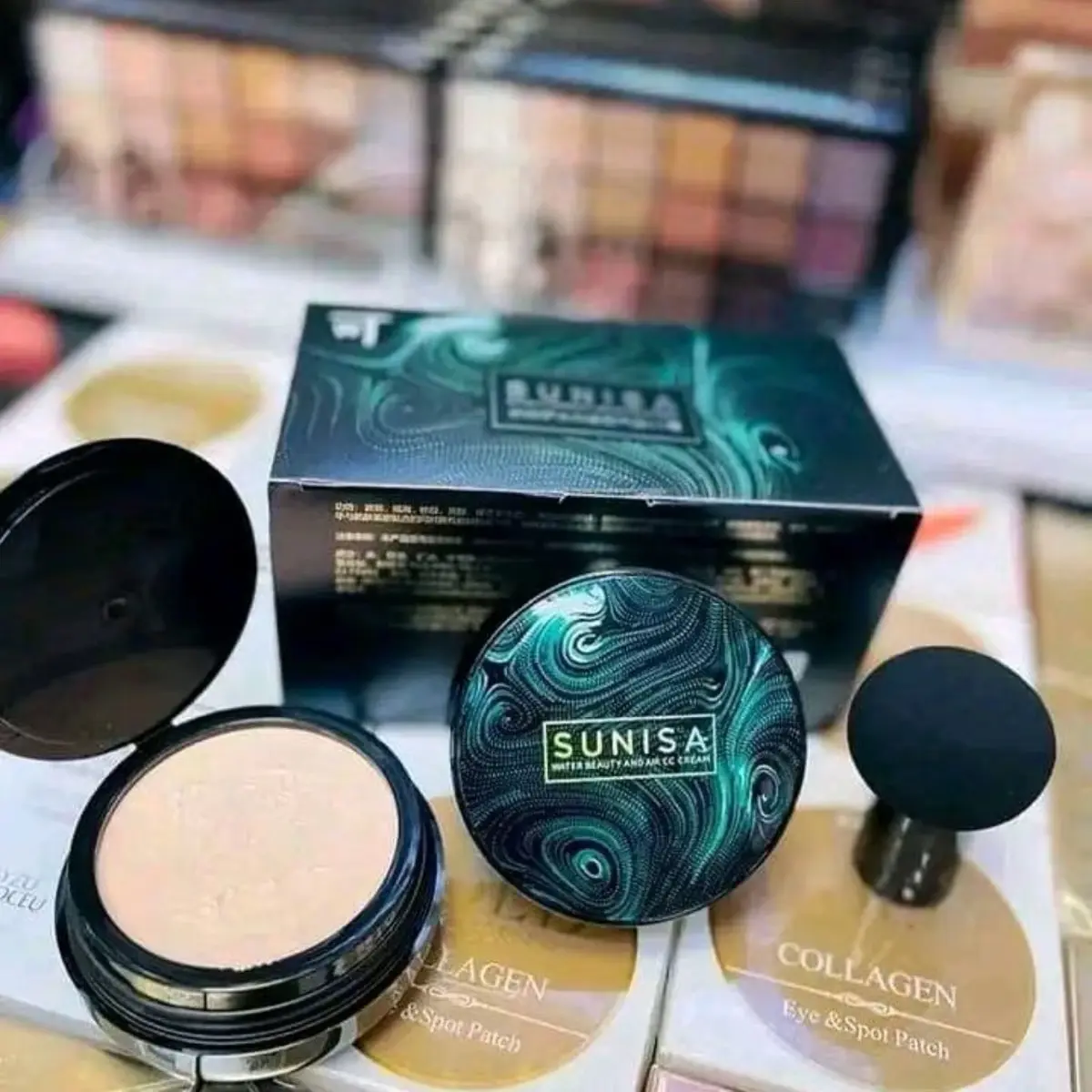 [BISA COD] ORIGINAL SUNISA Air Cushion BB Cream / Foundation / BB Glowing  Bedak Padat Anti Air Sunisa Mushroom