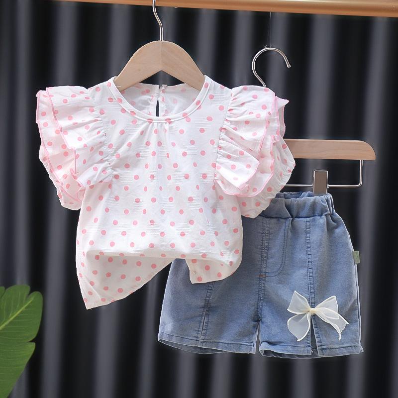 Product Introduction of Girl clothing sets cotton fashion outfit suit  clothes set  lovely fashion 15