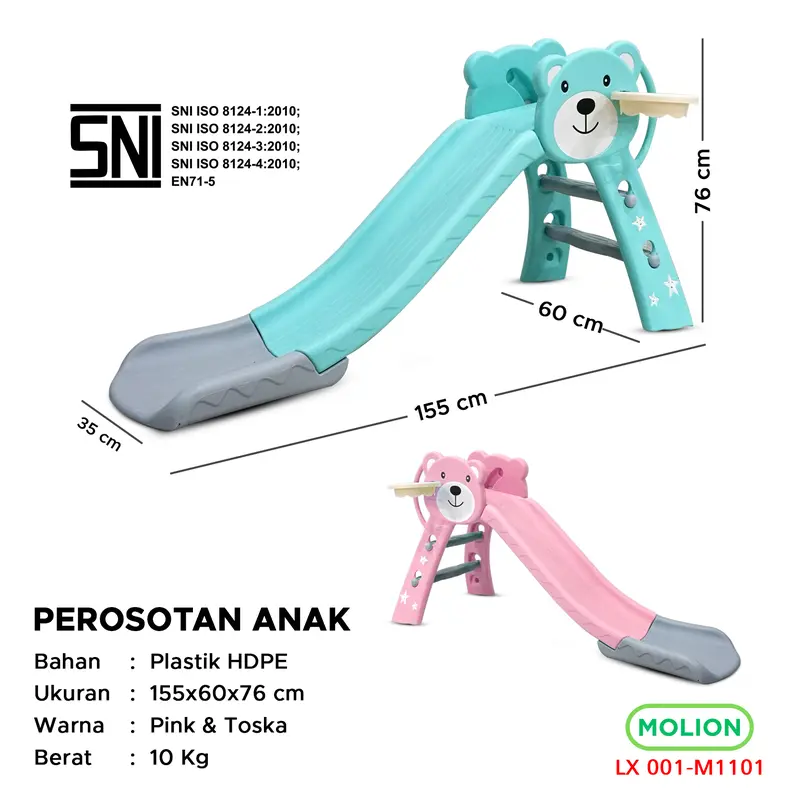 Mainan Perosotan Anak Prosotan Seluncuran Anak FREE Ring Playground Murah 001-M1101 1
