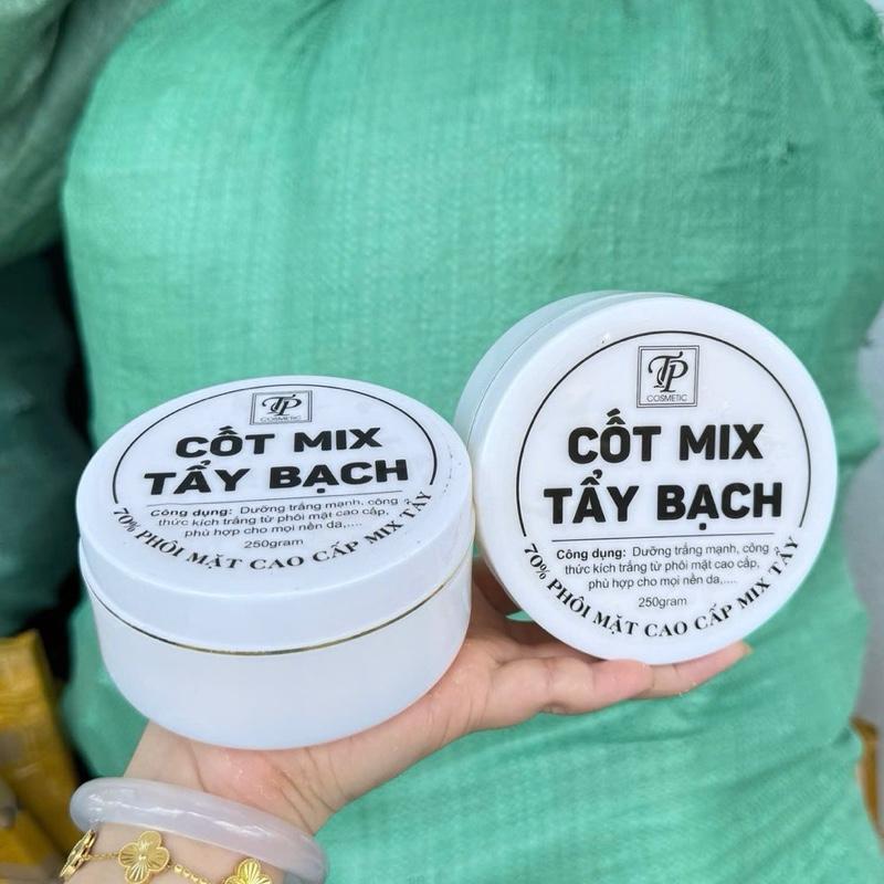 MUA 1 TẶNG 1 500G KEM CỐT MIX TẨY BẠCH trắng nhanh. Bóc đen khử vàng khử thâm