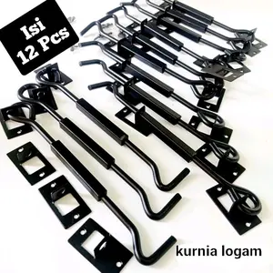 Hak Angin Jendela Segi Empat Ukuran 8 inch Tebal Anti Karat Logam Abadi 12 PCS