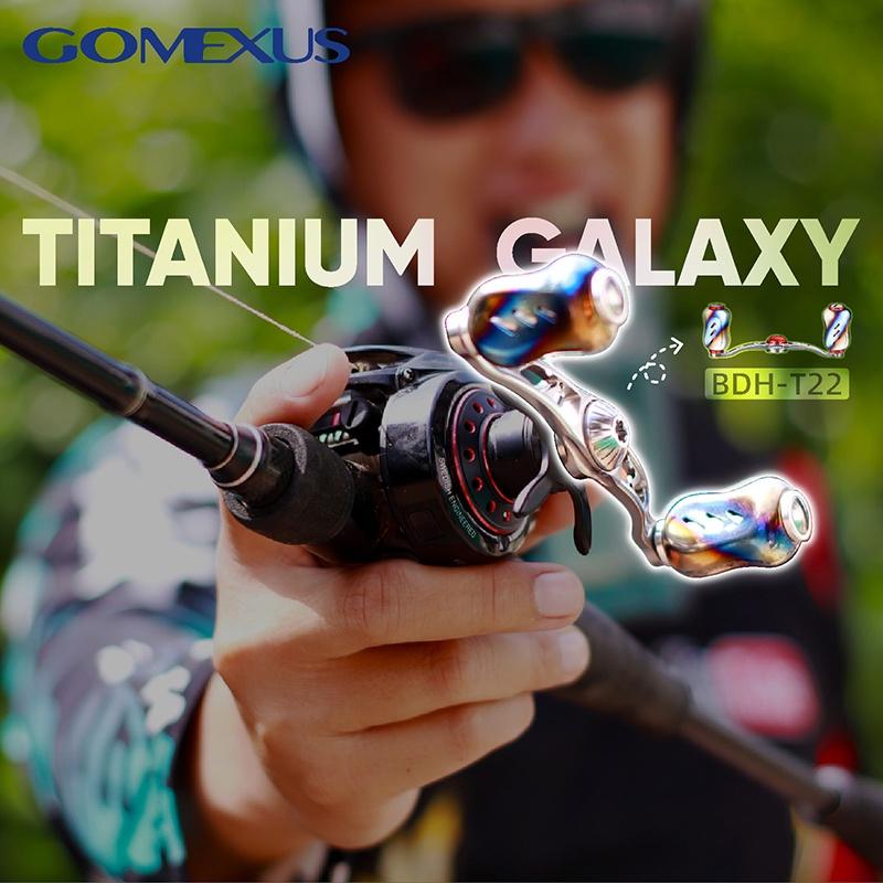  Tay Cầm Cuộn Câu CNC Gomexus Tay Cầm Cuộn Câu Đúc Titan Cho Daiwa Steez Zillion Shimano Curado Abu Garcia Kastking Cuộn Câu Cá Mềm UL BDH90-T22 Chiều Dài 90Mm 