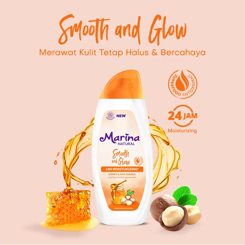 MARINA Hand & Body Lotion TANGGUNG 185ml khusus malam hari 5