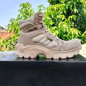 Delta Sepatu Boots New Delta Force 6 Inci Boots Karet Combat PDL Tactical Pria dengan Desain Modern & Bahan Berkualitas Tinggi Anti Slip Shoes