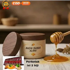 Madu Bubuk Alami Best Seller 1 Kotak Isi 2 Biji Terlaris COD Gratis Ongkir Perkotak