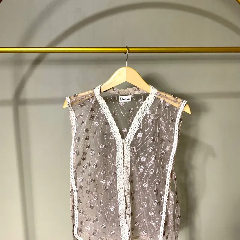 Falla vest brukat / vest outer brukat Kandangan / vest brukat renda 6