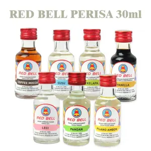 esen redbel essen botol kaca 30ml esen perasa Bahan Baking pewarna makanan