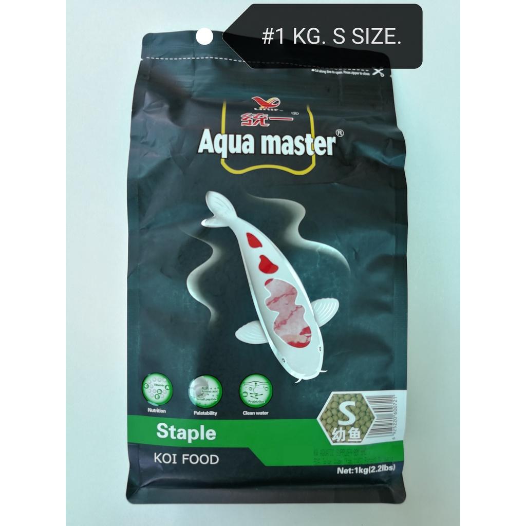 Unif Aqua Master Koi S 1kg Staple Fish Food Feed Aquarium Pond Makanan Ikan Akuarium Kolam