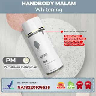 Hand Body malam IBTSkin / Lotion Pemutih Handbody Tubuh Tangan  Pencerah  Kaki  Mencerahkan  Perawatan