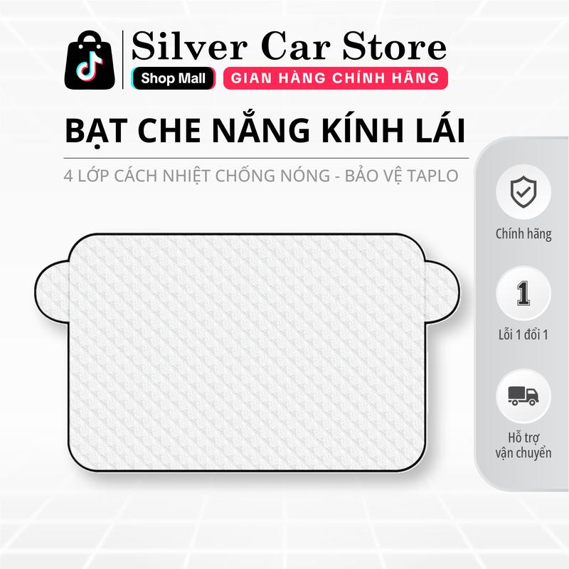 Bạt Che Nắng Kính Lái Ô Tô 4 Lớp Tấm Che Nắng Ô Tô Tráng Bạc Cách Nhiệt Hiệu Quả