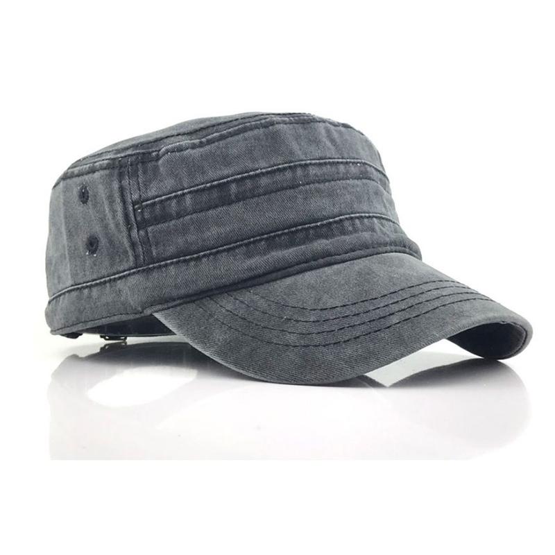 Product Introduction of Plain Casual Vintage Unisex Male Flat Hat Men's  Cap Polyester 7