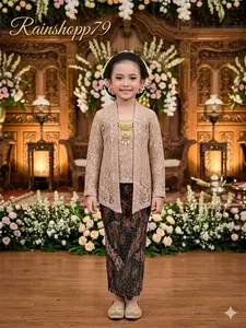 PROMO Setelan kebaya kutu baru anak/kebaya kutu baru anak/kebaya brokat anak/kebaya anak perempuan terbaru 2026