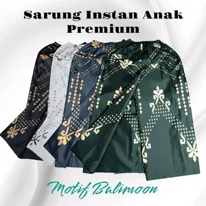 Sarung Instan Anak Premium Motif Balimoon Bahan Halus Adem Nyaman untuk Anak Usia 1-12 Tahun Kualitas Premium Cocok untuk Acara Formal - Koko