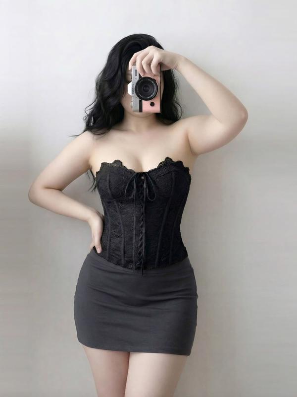  Áo kiểu cúp ren 34AK066 áo kiểu bigsize cúp ngực họa tiết ren kiểu dáng trẻ trung phù hợp đi chơi dự tiệc 