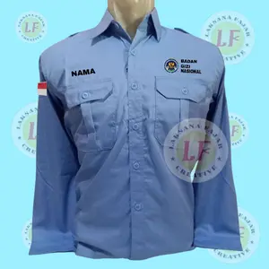 baju seragam BGN badan gizi nasional ( belakang polos )