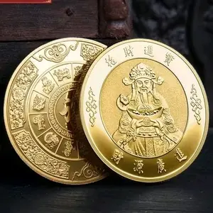 Koin Feng Shui Koin Emas Koin Silver Untuk Mengundang Kemakmuran Koin Keberuntungan Dewa Rejeki