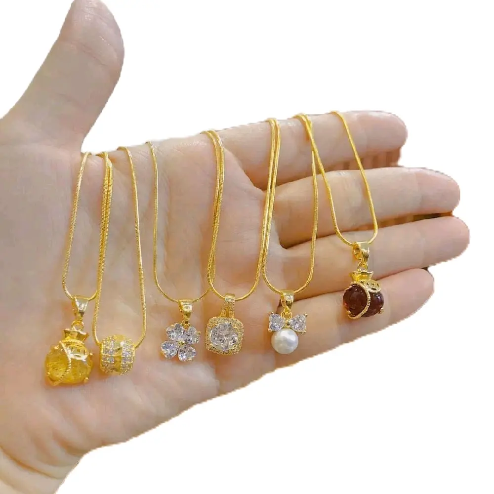 Dây chuyền làm bằng titan cao cấp không gỉ mạ vàng 18k