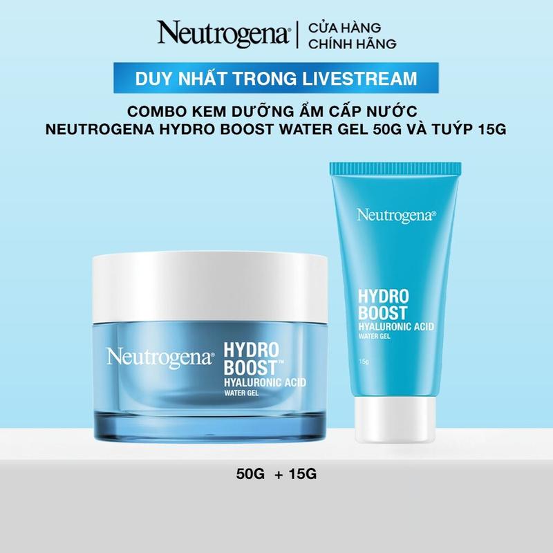 Combo Kem dưỡng ẩm cấp nước Neutrogena Hydro Boost Water Gel 50g và Tuýp 15g