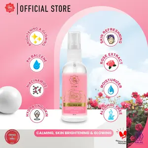 Viva Queen Rose Face Mist with NIACINAMIDE, COLLAGEN, MOISTURIZING COMPLEX & ROSE EXTRACT - 60ml