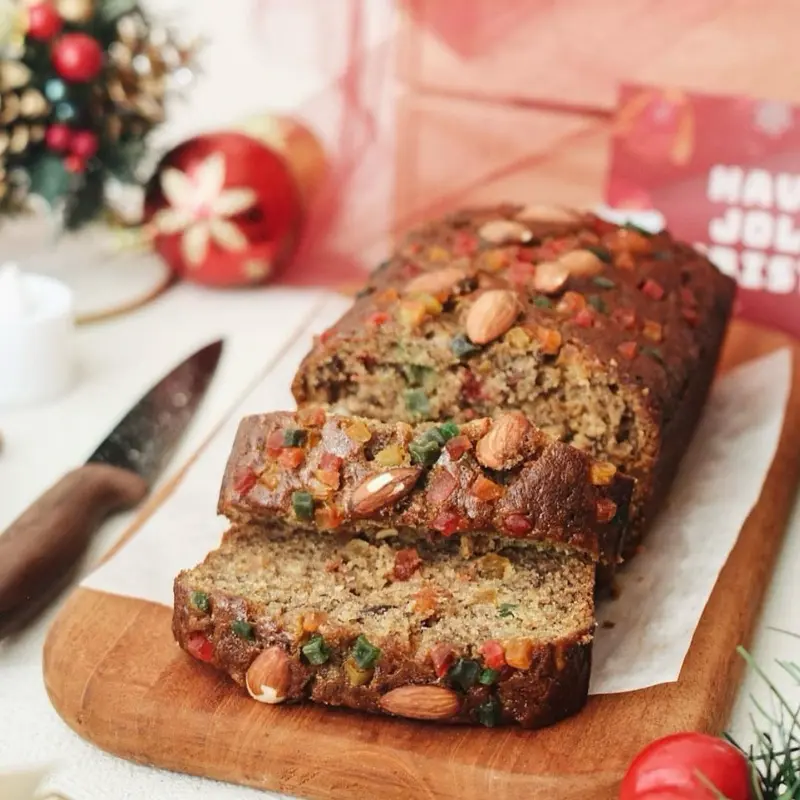 Fruit Cake Almond Banana Cake / Banana Bread by BREAD & BITES [Personal Loaf 500g, Full Loaf 1000g] Instant/Sameday Only 1