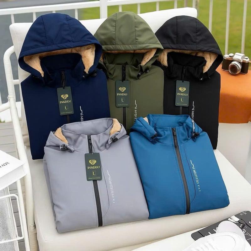  Áo Khoác Gió Lót Lông Unisex Nam Nữ Có 4 Túi Thiết Kế Tiện Lợi Phong Cách 