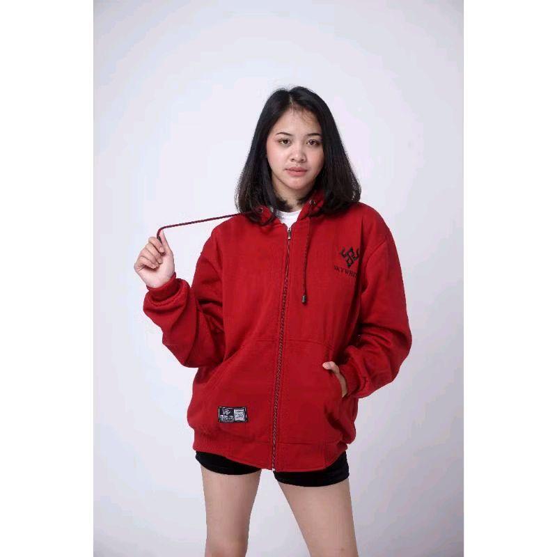 JAKET CWE HOODIE SWEATER ZIPPER RESLETING,  BAHAN TEBAL GRAMASI 280. 6