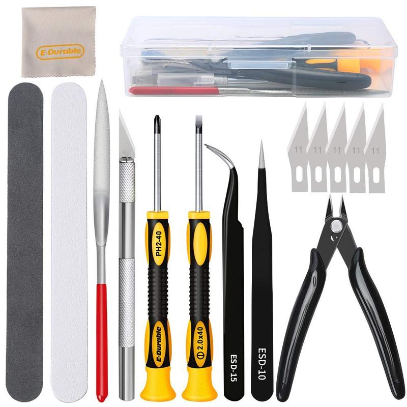 16 in 1 Model Building Tool Set Combo Accessories Kit Cut Tweezers ...