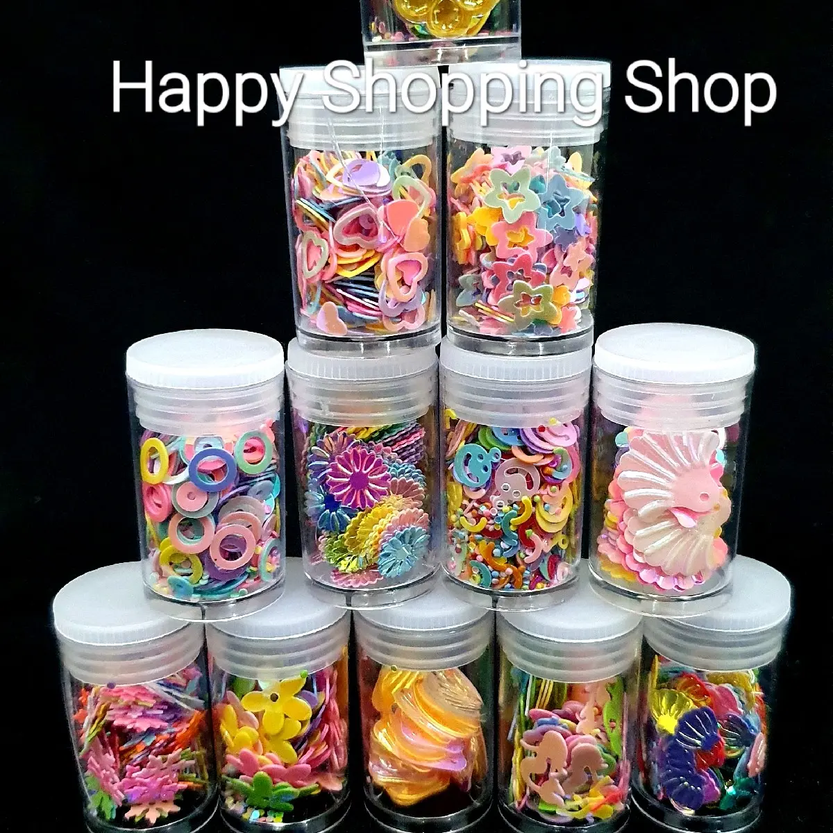 DIY FAKE SPRINKLE / NAIL ART / Bahan Deco Case /Topping Slime /Bahan Shaker Charm / Hiasan Meises/ Aneka Payet Sequin Prakarya/ Hiasan Sprinkle Polish Kuku