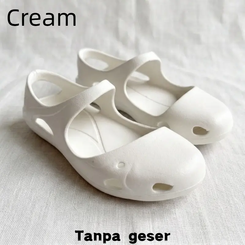 Sepatu yoga mode EVA baru anti-slip tahan pakaian gym tebal dasar kaki busur dukungan ringan bernapas luar memakai sandal dasar datar sepatu