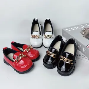 Vavito Store Sepatu Anak Perempuan Model Rantai Docmart 1-3 Tahun Fashion Kaki Bayi Motif Anti Slip Prewalker Flatshoes Bahan Sintetis Tahan Lama