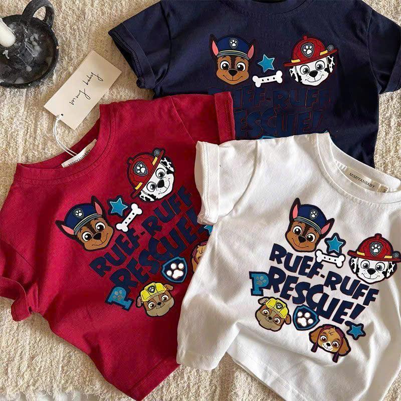Áo Phông Chó Cứu Hộ Cho Bé Yêu Chất Liệu Cotton Mềm Mịn Size 8-20kg Hình In…
