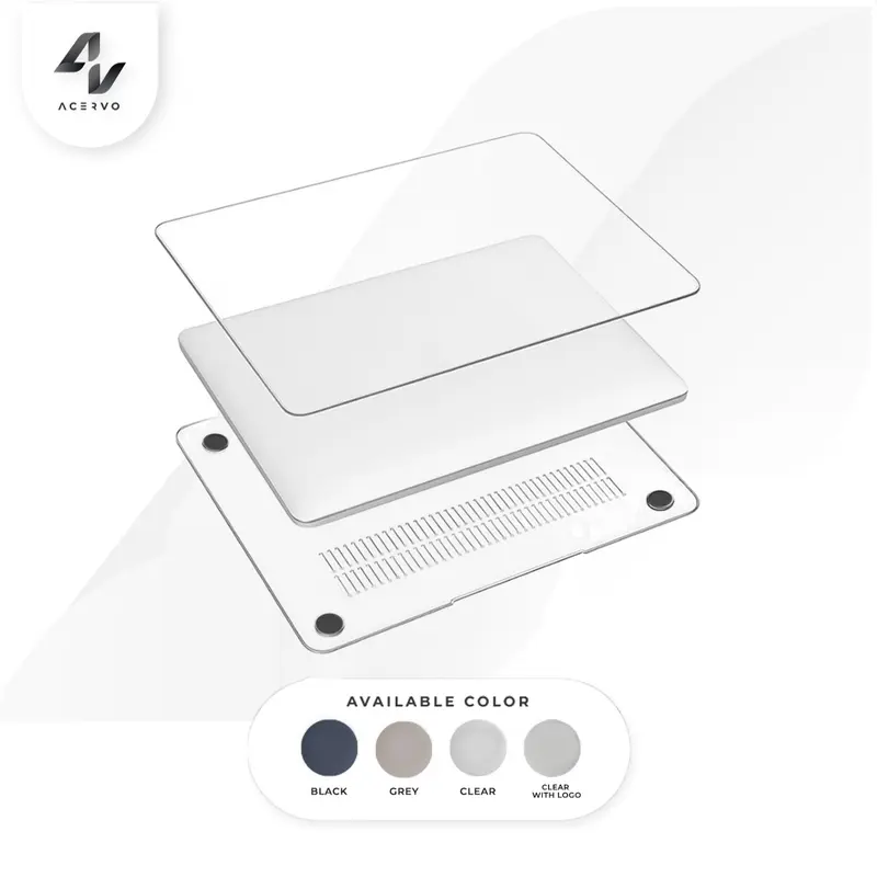 Crystal Case Clear Hard Case Bening Transparan Compatible with M*cB00k Pro 13” / Air 13” 13.6” M1 M2 M3 2020 2021 2022 2023 2024 0