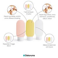 Gambar Dekoruma CHUUWA Botol Travel Kit 3 pcs Untuk Shampoo Sabun dan Lotion dari Dekoruma Official Store Kab. Bekasi 3 Tokopedia