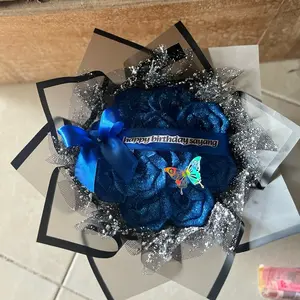 (READY) Buket pita satin isi 10-11 bunga (baca deskripsi)