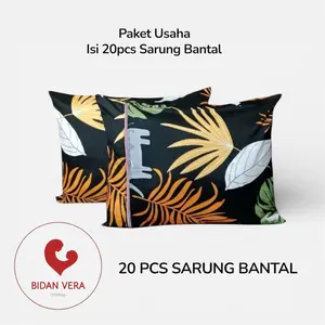 PAKET USAHA SARUNG BANTAL ISI 20 PCS SARUNG BANTAL RESLETING UKURAN 45X60 CM