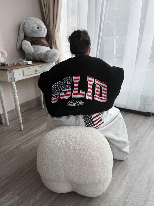 Áo Nỉ Sweater nỉ tàu l1 tay phồng from Boxy chất nỉ bông dày dặn nam nữ unisex (SSLID).