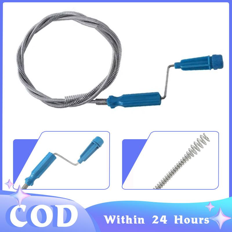 5M Cleaner Spiral Pipe Cleaning Rod Drain Unblocker Flexible - TikTok ...