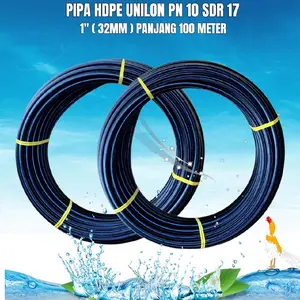 PIPA HDPE UNILON 1 INCH ( 32MM ) PN 10 - SDR17 PE -100 - 1 ROLL 100 METER