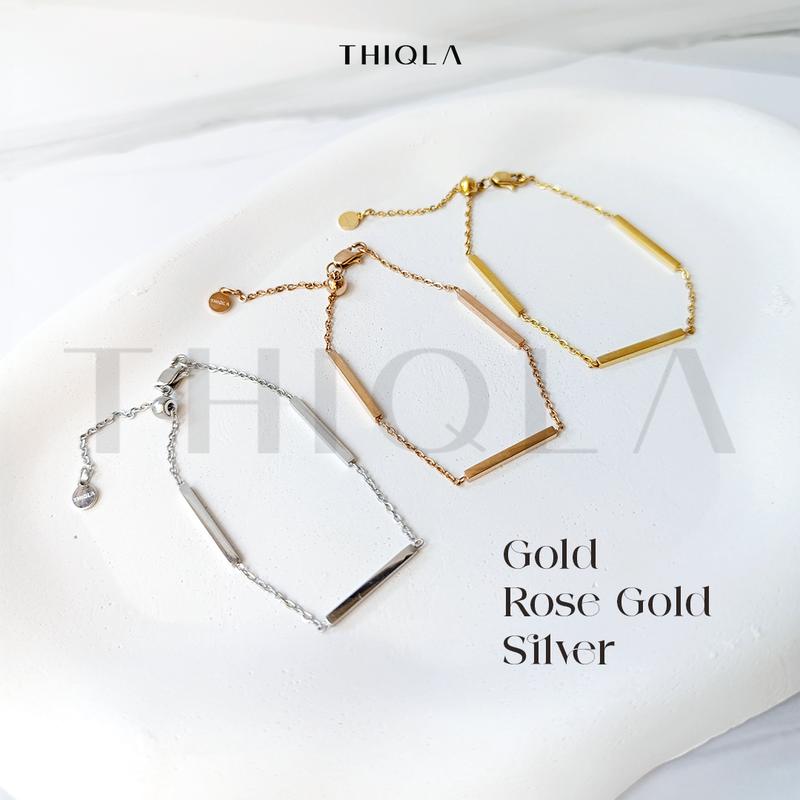 THIQLA - Gelang Serut Wanita FASL - Gelang Kecil Tipis Mirip Gelang Emas Model 2025 - Gelang Aurel Mirip Gelang Titanium Wanita Anti Karat 5