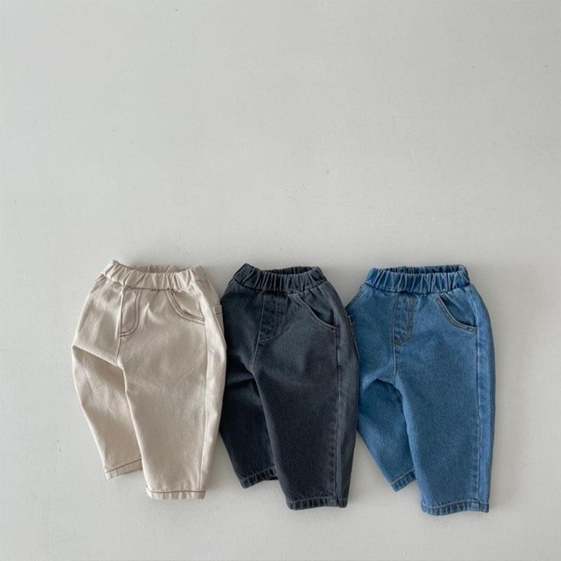  Quần Jean Trẻ Em Thời Trang Hàn Quốc Quần Trẻ Em Bé Trai Và Bé Gái Thường Ngày Đa Năng Unisex 1-6 Tuổi Mùa Thu 