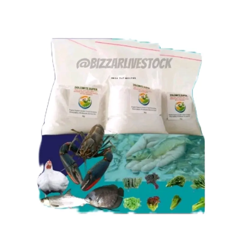 Dolomit Super 1kg Gresik lembut Kering kebutuhan Perikanan Pertanian magnesium kalsium lembenah tanah dan pH 0