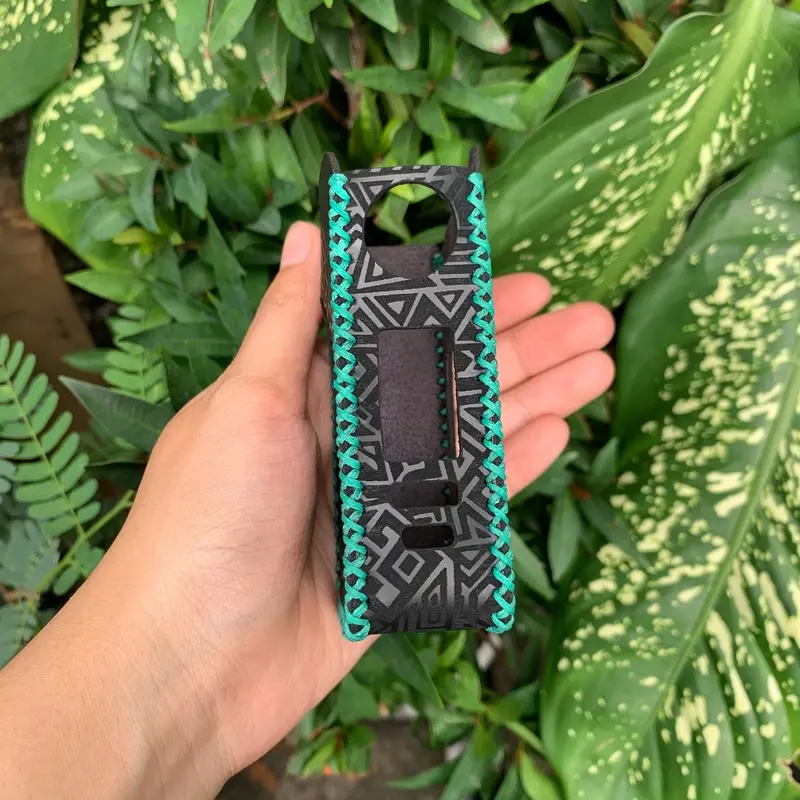 SLEEVE CASE M 200 HIJAU MOTIF BEXLUSIVE PREMIUM SLEEVE CASE COVER SLEEVE LEATHER FULLLASER 3