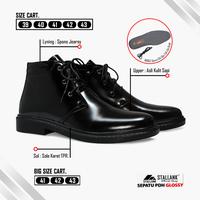 Gambar STALLANK || Sepatu PDH Pria Boot Glossy Asli Kulit - Hitam, 39 dari STALLANK Kota Bandung 1 Tokopedia