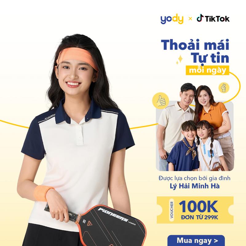 Áo YODY Polo Phối Màu Phong Cách Thể Thao Thoáng Mát Phong Cách WAPO25S048