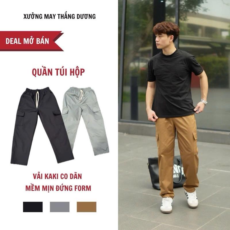 [ DEAL Mở Bán] Quần Túi Hộp Nam Nữ Form Thể Thao Mền Mịn,  Che Khuyết Điểm  Co dãn Dầy Dặn Dáng Baggy Thụng