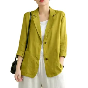 Anjani Blazer Polos Lengan Panjang Atasan Kantor